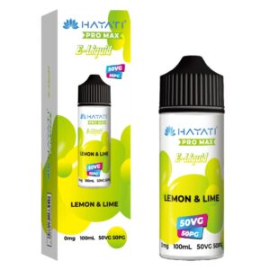 LEMON & LIME 50/50 100ML E LIQUID HAYATI PRO MAX