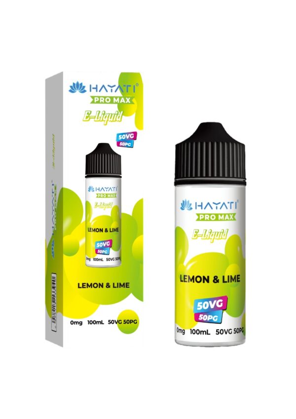 LEMON & LIME 50/50 100ML E LIQUID HAYATI PRO MAX