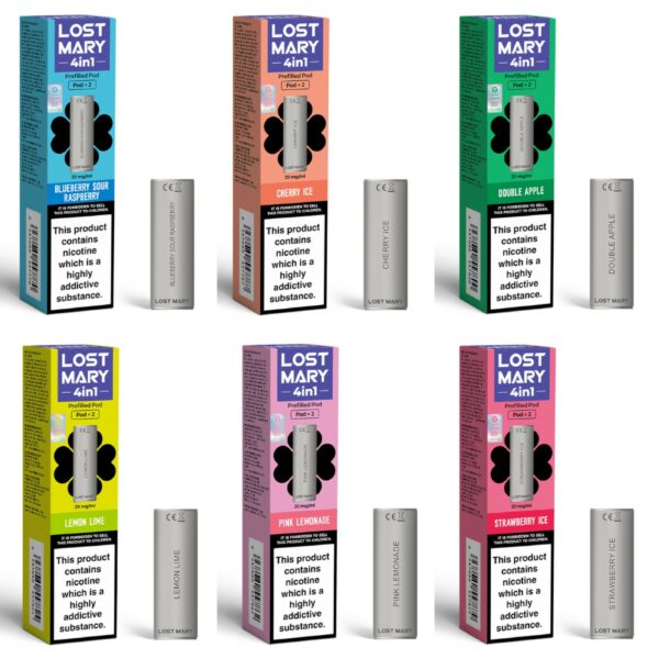 LOST MARY 4 IN 1 ECO 3200 PREFILLED PODS 20MG (2 PACK)