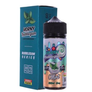 MINT BUBBLEGUM E-LIQUID 100ML BY HORNY FLAVA EXP