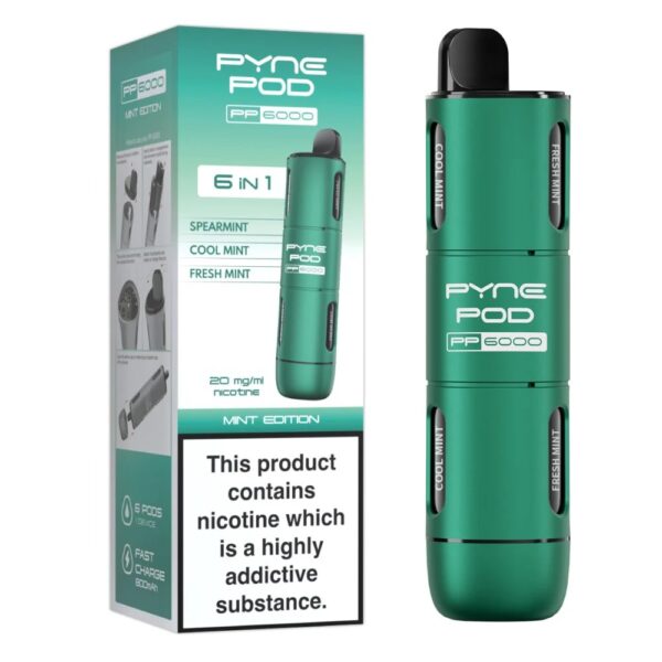 PYNE POD 6 IN 1 PP6000 PREFILLED POD VAPE KIT 20MG - Image 18