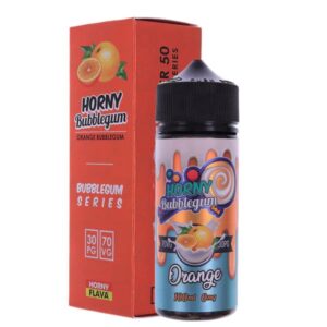 ORANGE BUBBLEGUM E-LIQUID 100ML BY HORNY FLAVA EXP