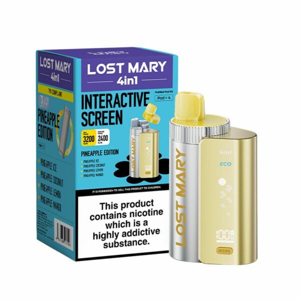 LOST MARY 4 IN 1 ECO 3200 PREFILLED POD VAPE KIT 20MG - Image 43
