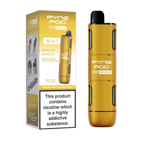 PYNE POD 6 IN 1 PP6000 PREFILLED POD VAPE KIT 20MG - Image 20