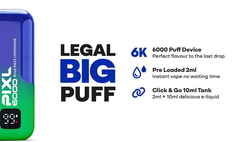 PIXL 6000 PREFILLED POD VAPE KIT