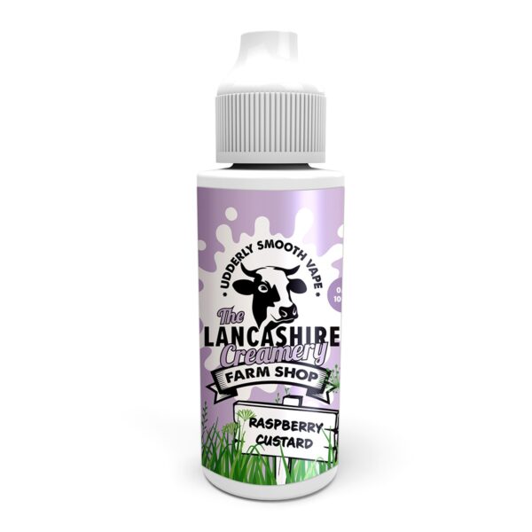 RASPBERRY CUSTRAD 100ML E LIQUID THE LANCASHIRE CREAMERY