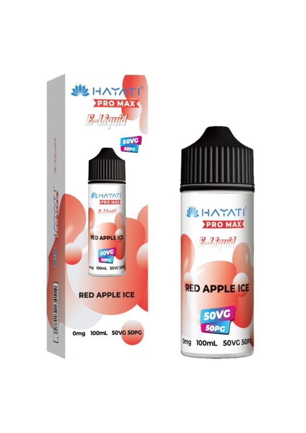 RED APPLE ICE 50/50 100ML E LIQUID HAYATI PRO MAX