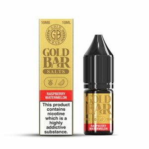 RASPBERRY WATERMELON 10ML NIC SALT GOLD BAR