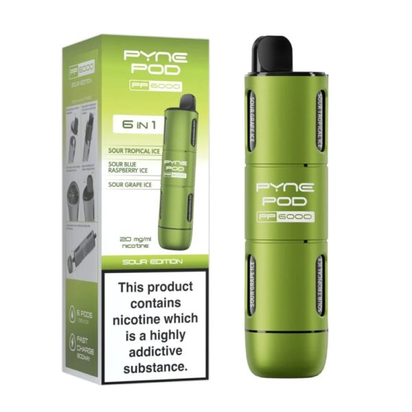 PYNE POD 6 IN 1 PP6000 PREFILLED POD VAPE KIT 20MG - Image 22