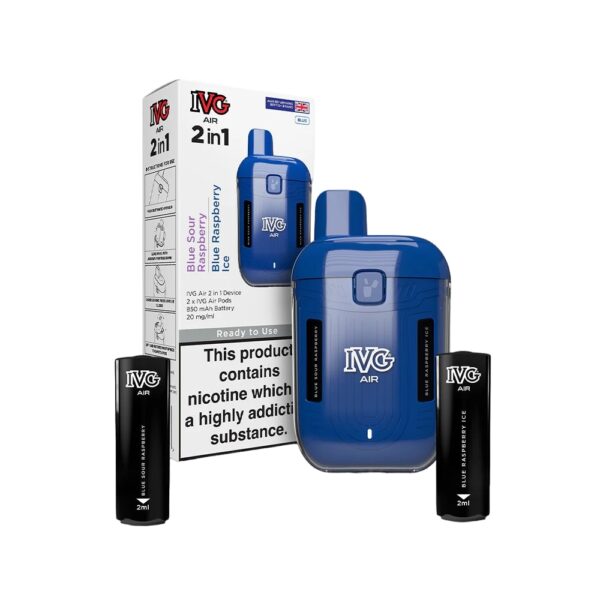 IVG AIR 2 IN 1 1200 PREFILLED POD VAPE VAPE KIT 20MG - Image 3