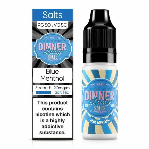 BLUE MENTHOL 10ML NIC SALT DINNER LADY