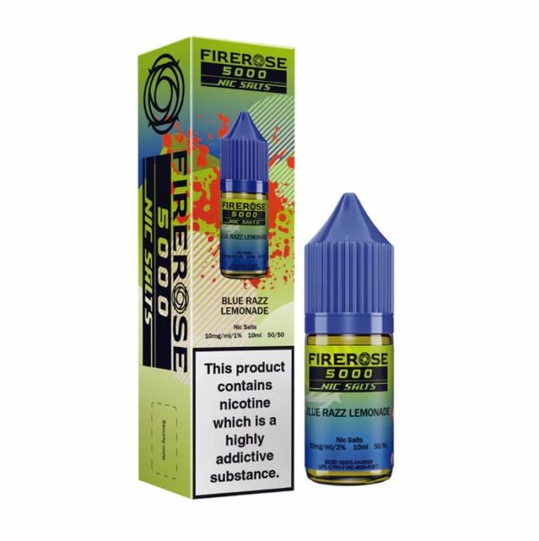 BLUE RAZZ LEMONADE 10ML NIC SALT ELUX FIREROSE 5000