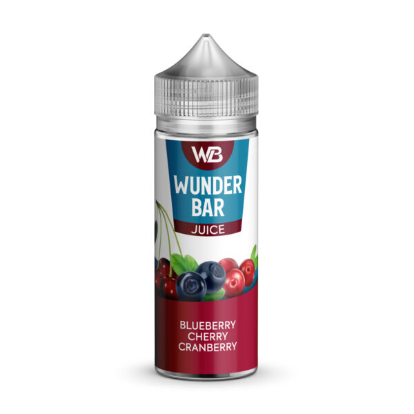 BLUEBERRY CHERRY CRANBERRY 100ML E LIQUID WUNDER BAR