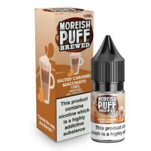 SALTED CARAMEL MACCHIATO 10ML NIC SALT MOREISH PUFF
