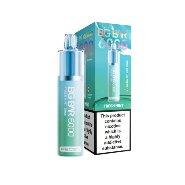 BIG BAR 6000 DISPOSABLE VAPE KIT 20MG BY FEOBA - Image 6