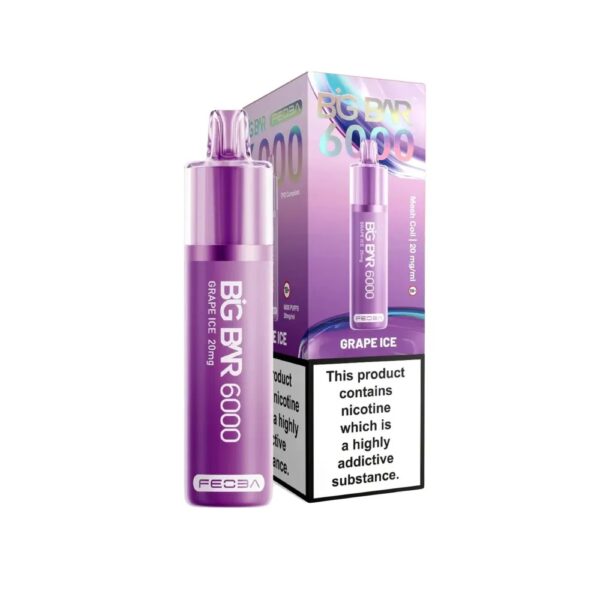 BIG BAR 6000 DISPOSABLE VAPE KIT 20MG BY FEOBA - Image 7