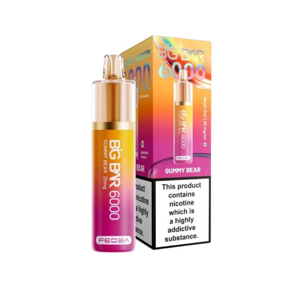 BIG BAR 6000 DISPOSABLE VAPE KIT 20MG BY FEOBA - Image 8