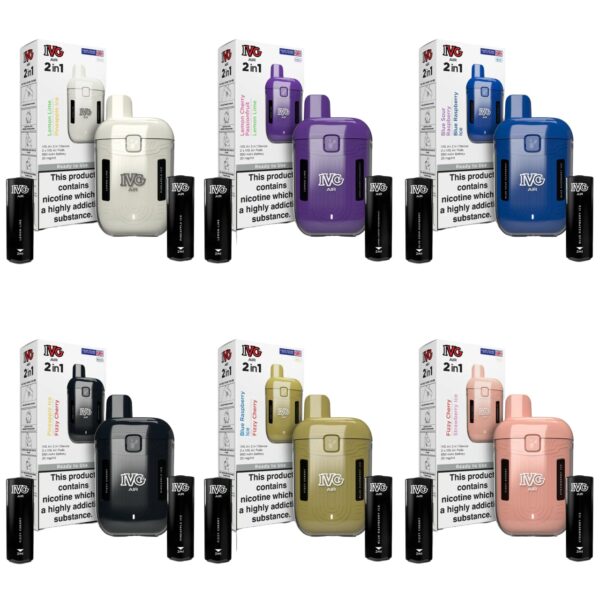 IVG AIR 2 IN 1 1200 PREFILLED POD VAPE VAPE KIT 20MG