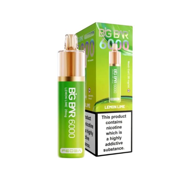 BIG BAR 6000 DISPOSABLE VAPE KIT 20MG BY FEOBA - Image 11