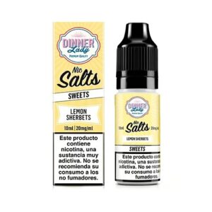 LEMON SHERBETS SWEETS 10ML NIC SALT DINNER LADY