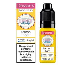 LEMON TART 10ML E LIQUID 50/50 DINNER LADY PACK OF 10