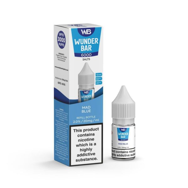 MAD BLUE 10ML NIC SALT WUNDER BAR 6000