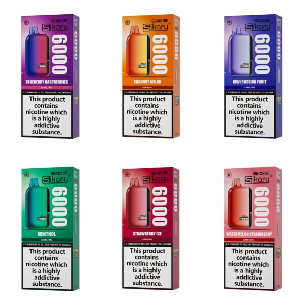 SKE SIKARY S6000 PREFILLED POD VAPE KIT 20MG