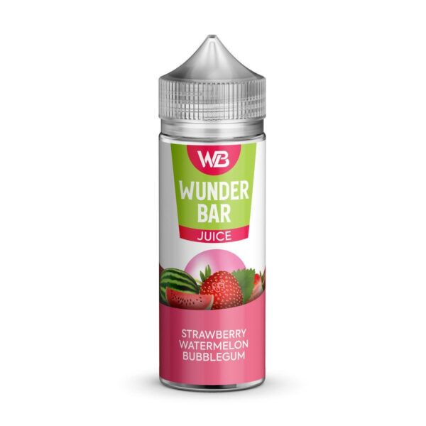 STRAWBERRY WATERMELON BUBBLEGUM 100ML E LIQUID WUNDER BAR