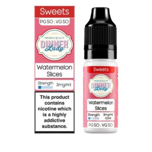 WATERMELON SLICES 10ML E LIQUID 50/50 DINNER LADY PACK OF 10
