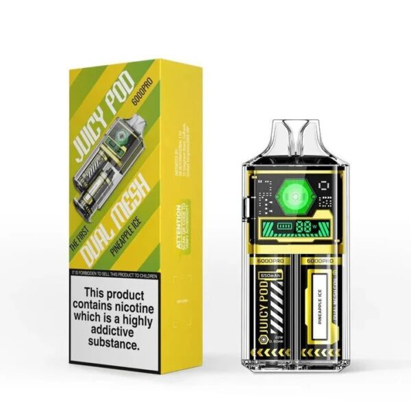 JUICY POD 6000 PRO DUAL MESH PREFILLED POD VAPE KIT 20MG - Image 16