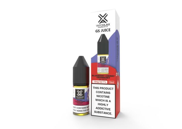 BLUEBERRY CHERRY CRANBERRY 10ML NIC SALT VAPORLAX