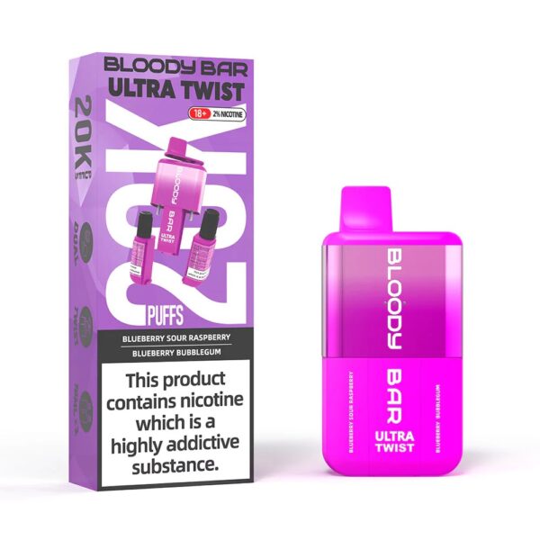 BLOODY BAR ULTRA TWIST 20K DISPOSABLE VAPE KIT 20MG - Image 6