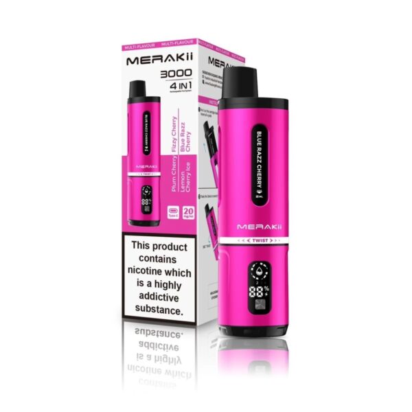 MERAKII 3000 4 IN 1 PREFILLED POD VAPE KIT 20MG - Image 6