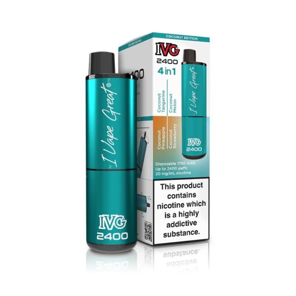 IVG 2400 RECHARGEABLE PREFILLED POD VAPE KIT 20MG - Image 4