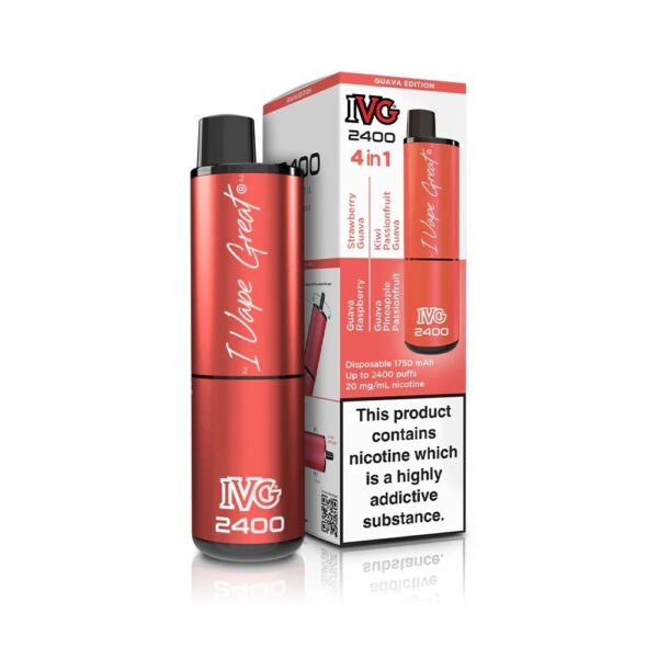 IVG 2400 RECHARGEABLE PREFILLED POD VAPE KIT 20MG - Image 2
