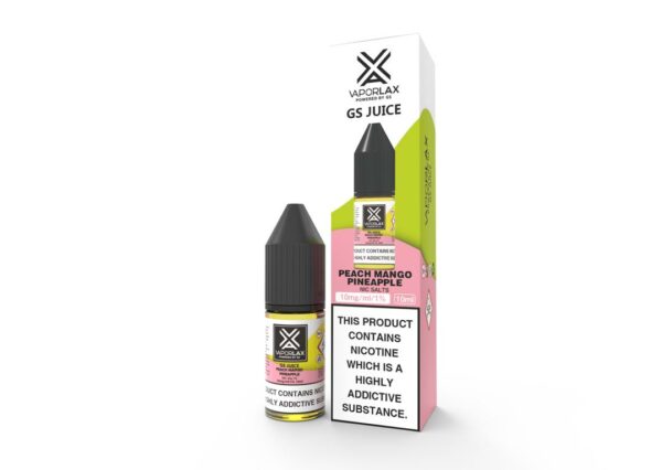 PEACH MANGO PINEAPPLE 10ML NIC SALT VAPORLAX