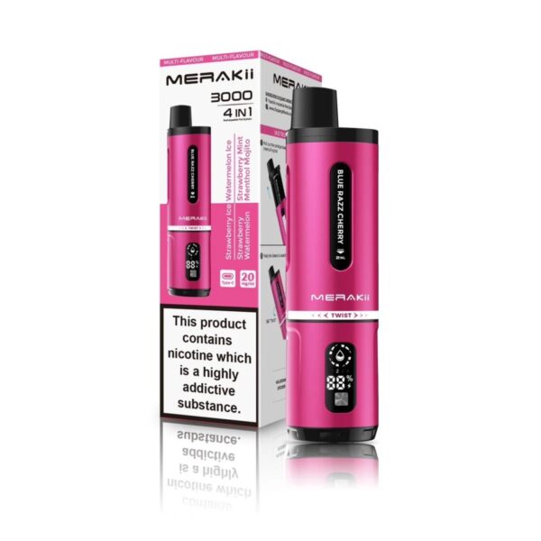 MERAKII 3000 4 IN 1 PREFILLED POD VAPE KIT 20MG - Image 14