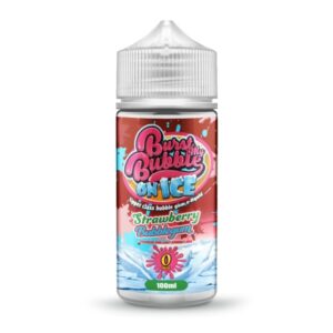 STRAWBERRY BUBBLEGUM ON ICE 100ML E LIQUID BURST MY BUBBLE