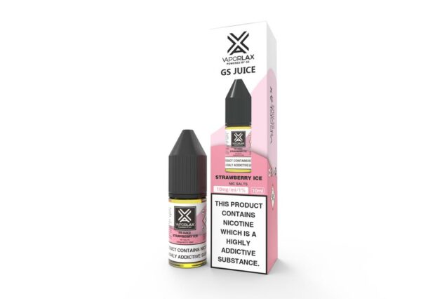 STRAWBERRY ICE 10ML NIC SALT VAPORLAX