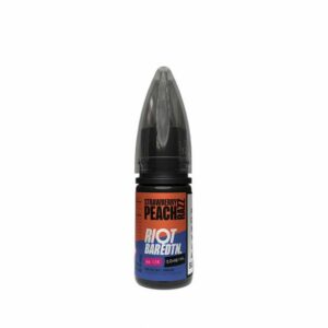 STRAWBERRY PEACH RAZZ NO ICE 10ML NIC SALT BAR EDTN RIOT SQUAD