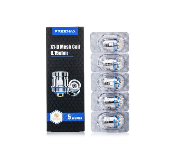 FREEMAX X1-D MESH REPLACEMENT COILS (5 PACK)