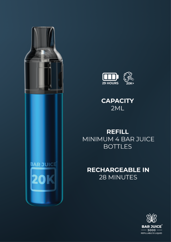 BAR JUICE 20K REFILLABLE POD VAPE KIT - Image 3