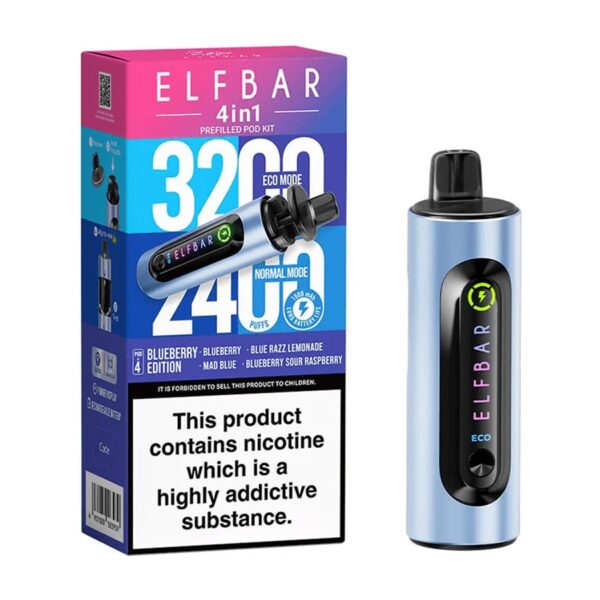 ELF BAR 4 IN 1 3200 PREFILLED VAPE KIT 20MG - Image 12