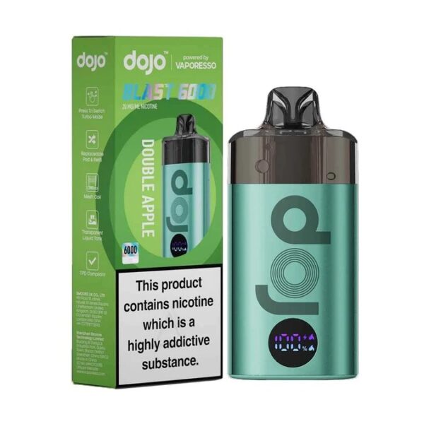 VAPORESSO DOJO BLAST 6000 PREFILLED POD KIT 20MG - Image 18