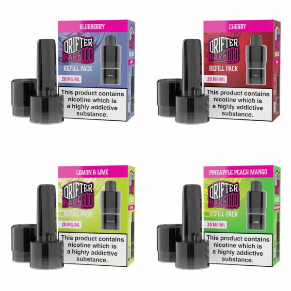 DRIFTER BAR 6000 PREFILLED VAPE PODS 20MG