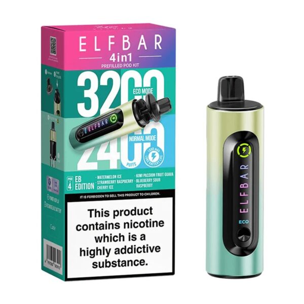 ELF BAR 4 IN 1 3200 PREFILLED VAPE KIT 20MG - Image 16