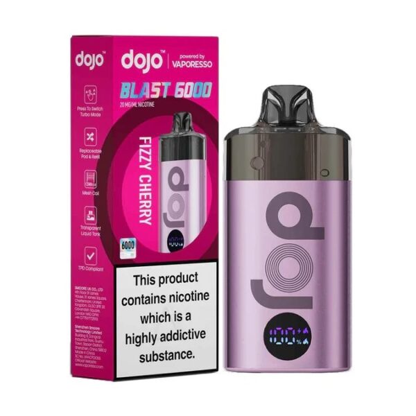 VAPORESSO DOJO BLAST 6000 PREFILLED POD KIT 20MG - Image 26