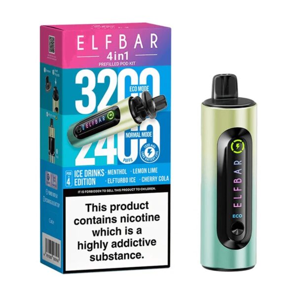 ELF BAR 4 IN 1 3200 PREFILLED VAPE KIT 20MG - Image 20