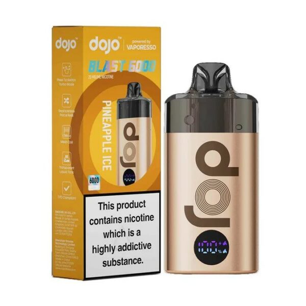 VAPORESSO DOJO BLAST 6000 PREFILLED POD KIT 20MG - Image 11