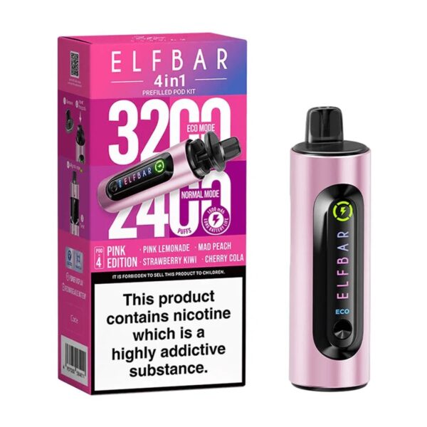 ELF BAR 4 IN 1 3200 PREFILLED VAPE KIT 20MG - Image 28